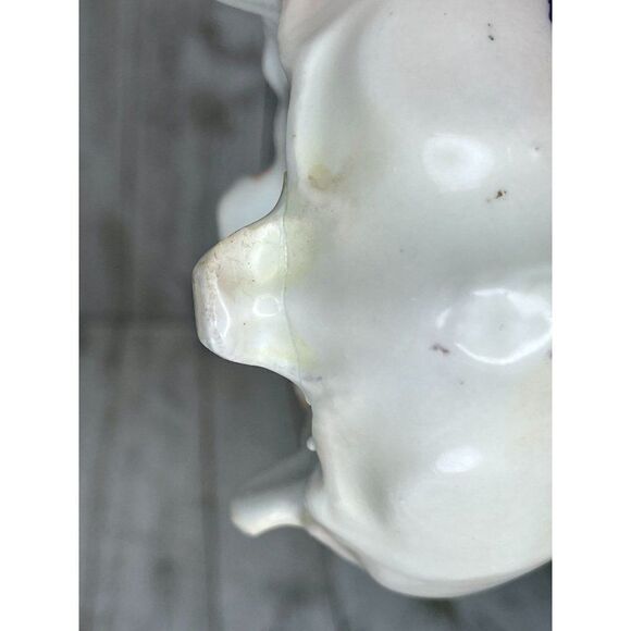 Hand Painted Porcelain Cream and Sugar Set Germany Violets - Picture 9 of 10